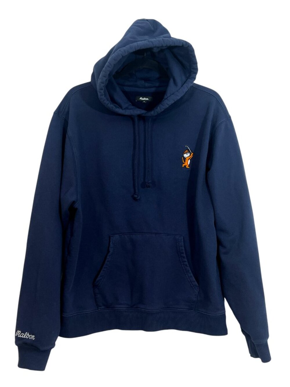 Malbon Tiger Golf Hoodie Blue Size Small Pre-Loved